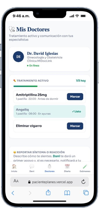 minexosalud Paciente — app del paciente